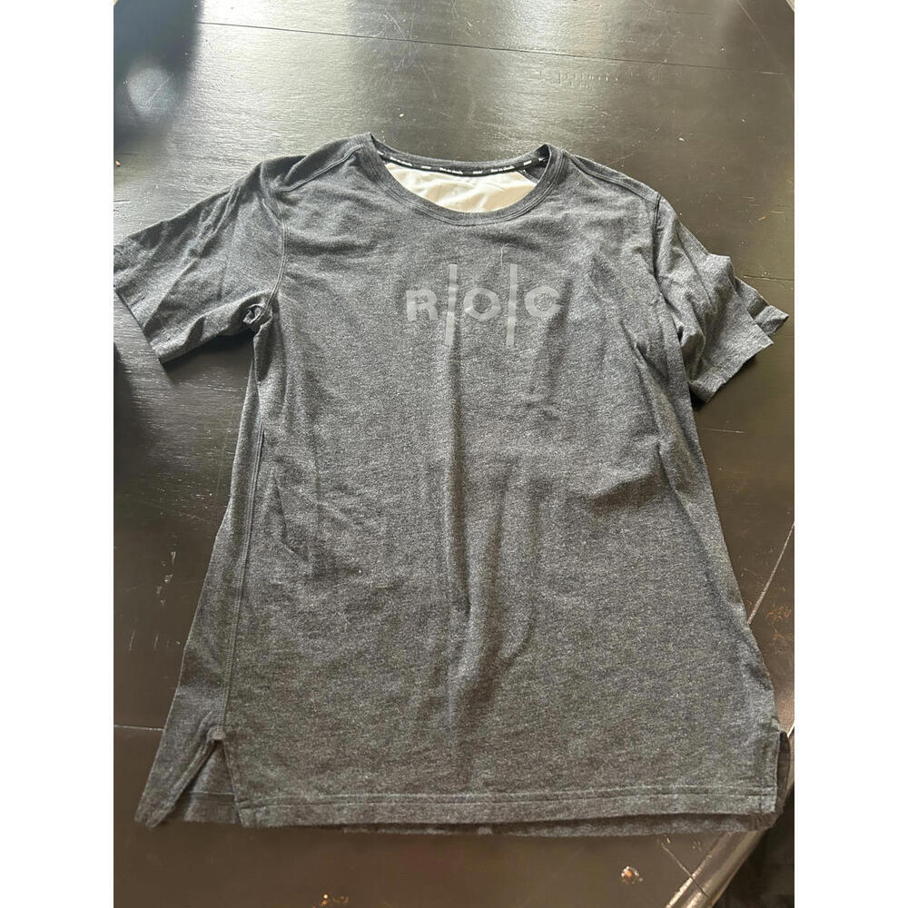 Men's Gray Short-Sleeve Logo T-Shirt